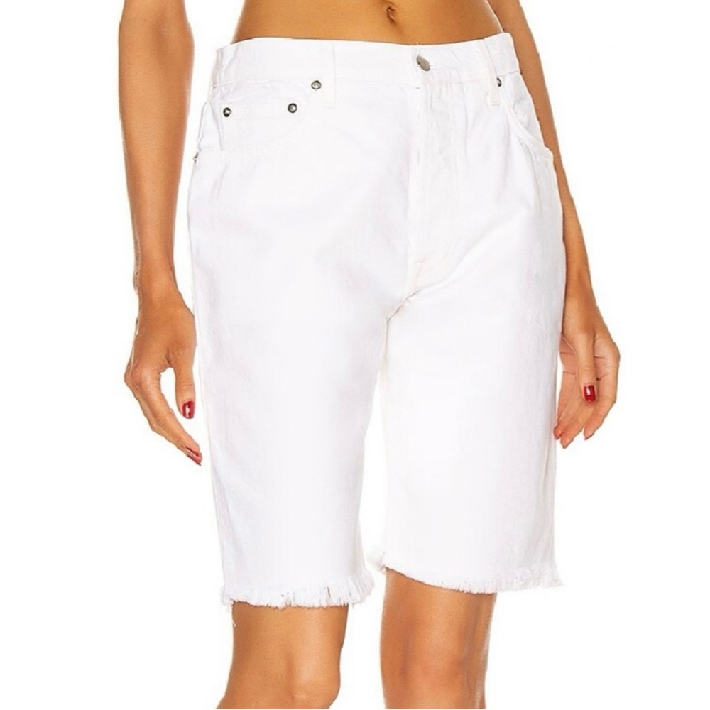 NEW SABLYN REVOLVE WHITE DENIM BERMUDA SHORTS